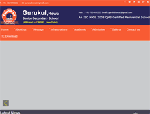 Tablet Screenshot of gurukulrewa.com
